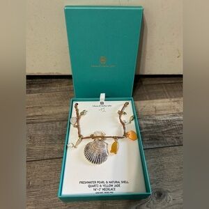 House of Harlow 1960 Freshwater Pearl & Natural Seashell Necklace 🐚🌊